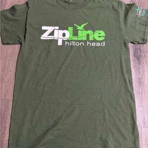 Green ZipLine Hilton Head T-Shirt